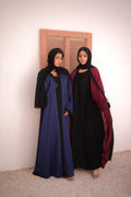 BURGANDY BLACK 2 piece ABAYA - Peace Lily