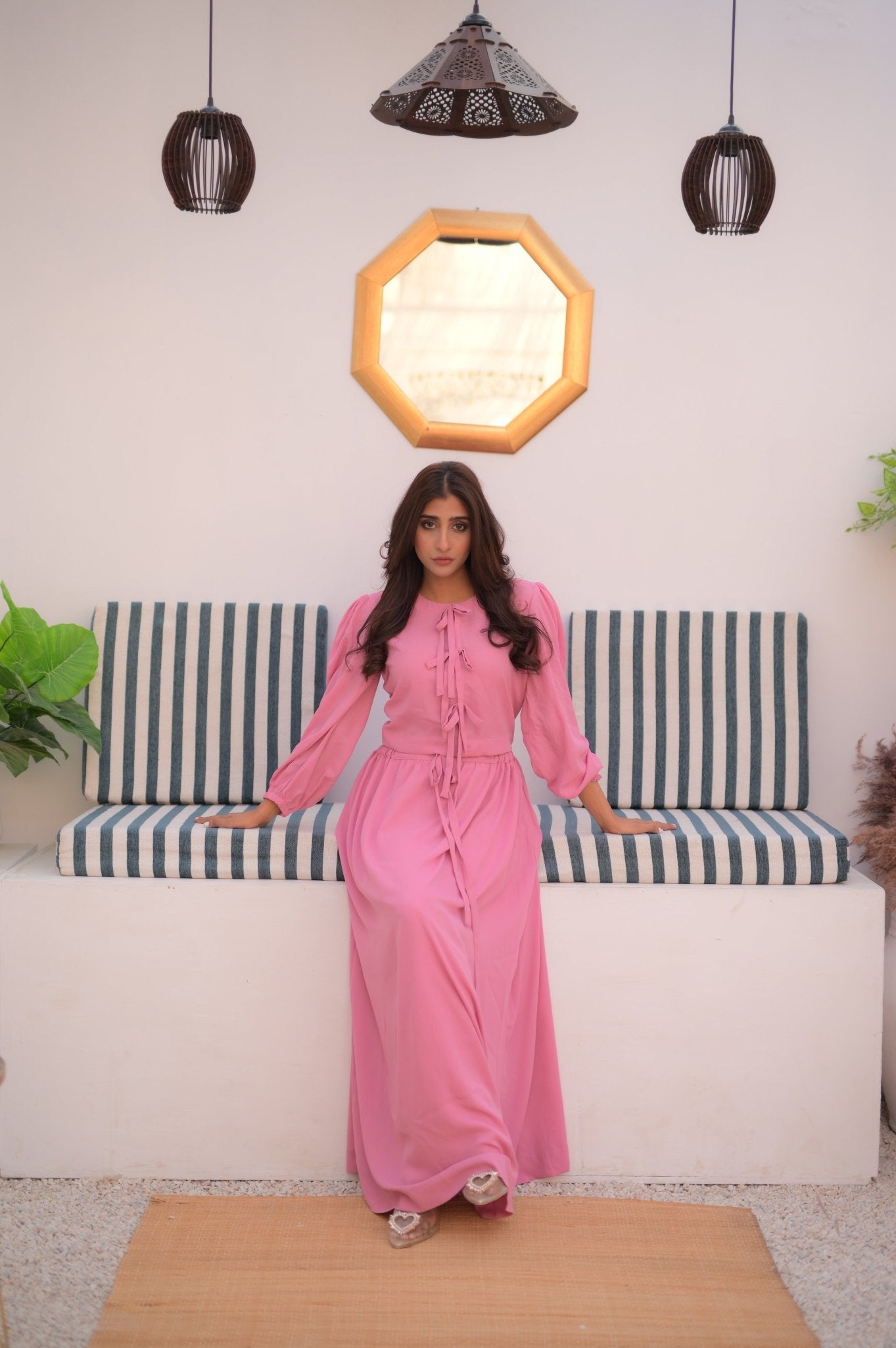 PINK SKIRT SET - Peace Lily
