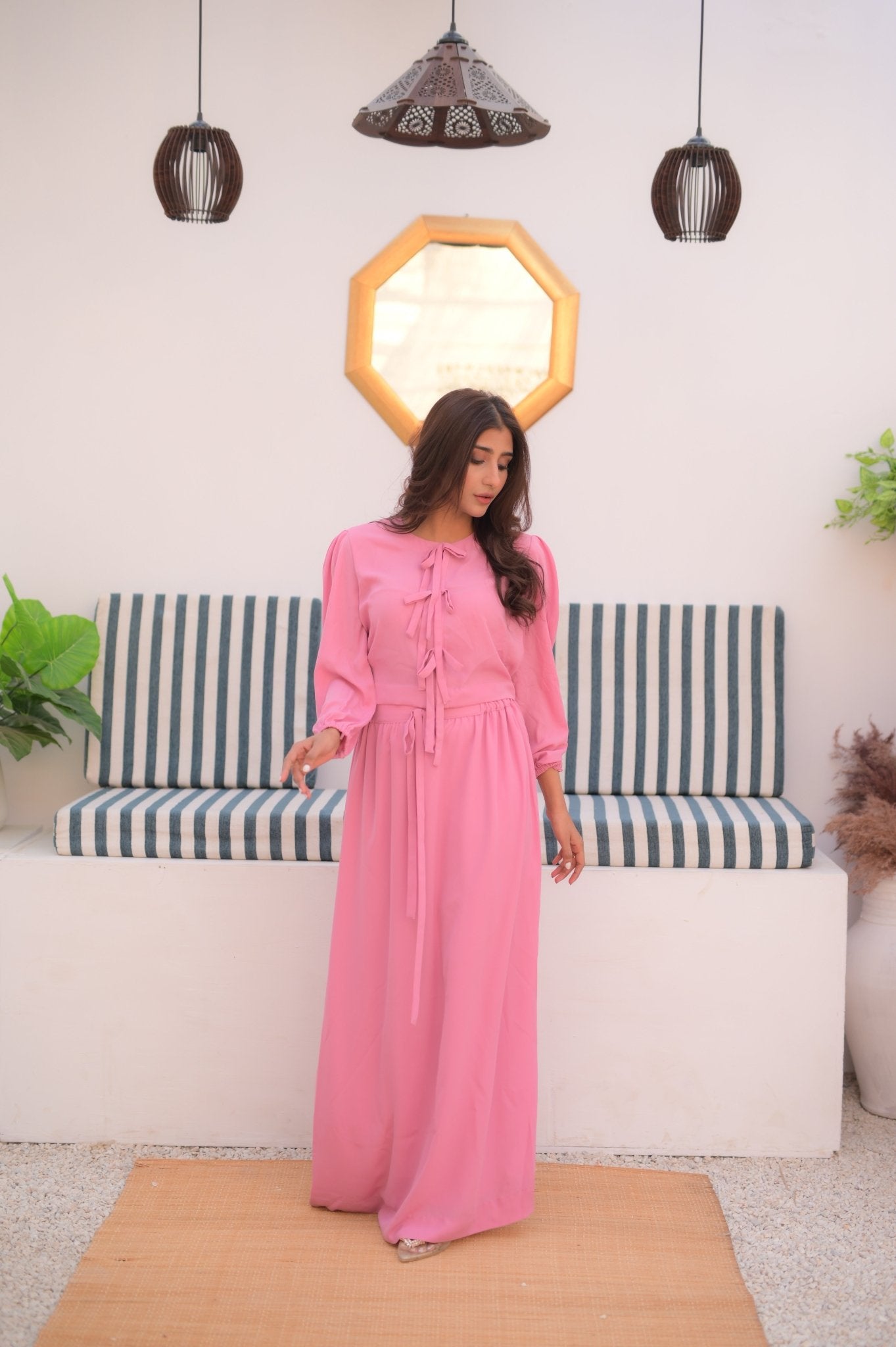 PINK SKIRT SET - Peace Lily