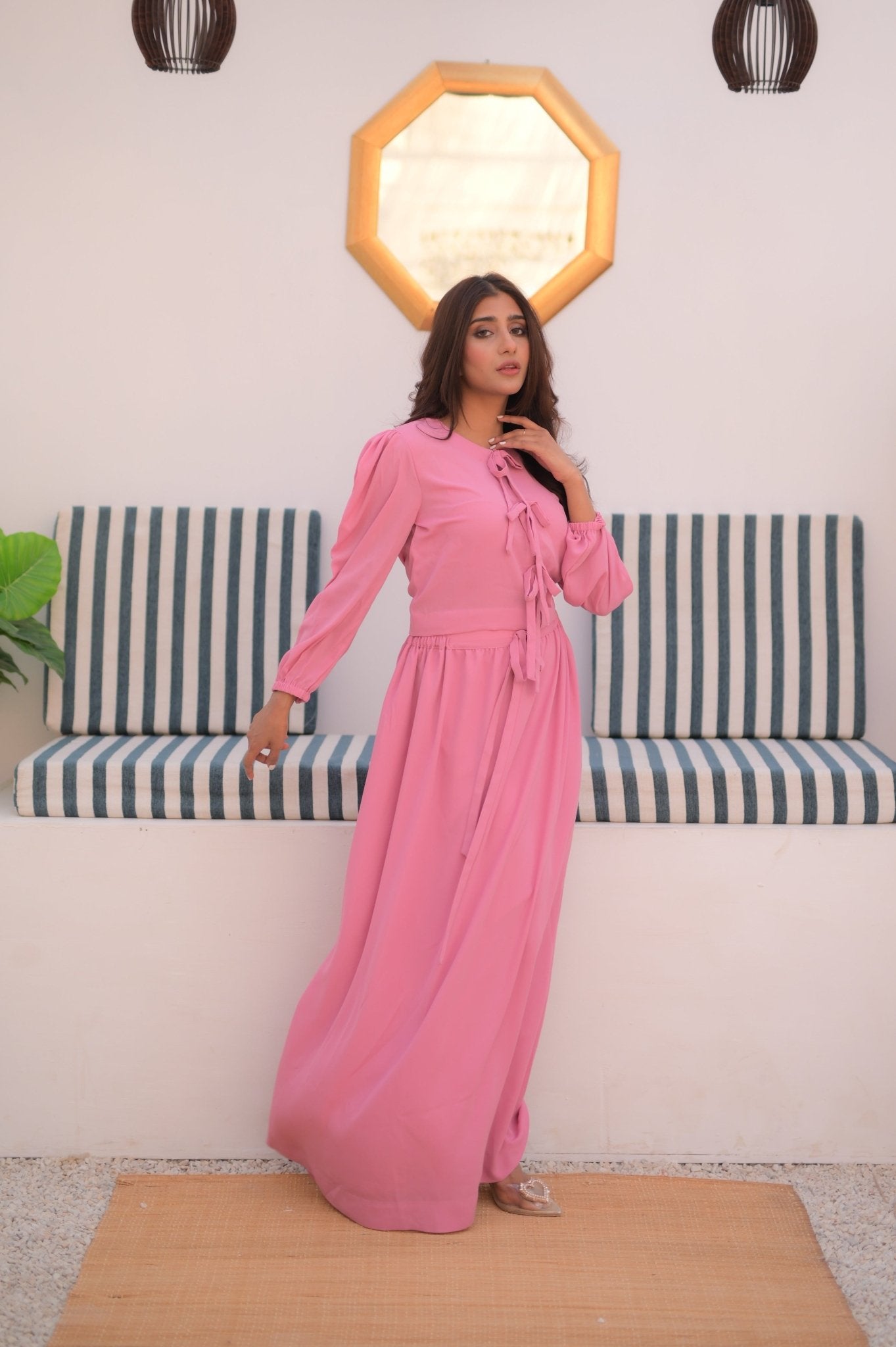 pink set dress Selena Dress Set (Pink) Medium