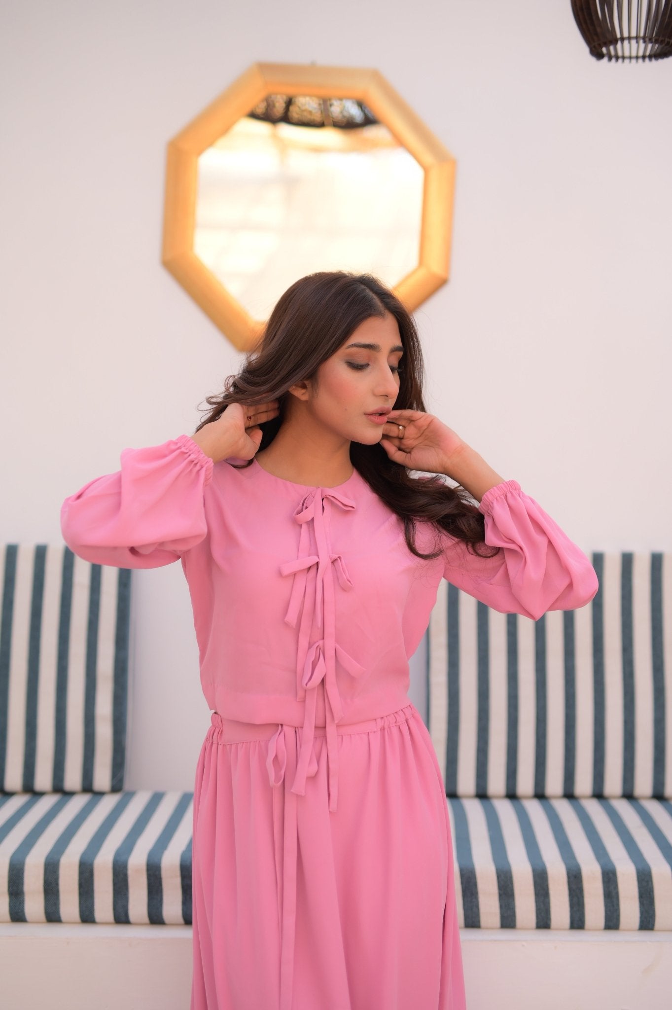 PINK SKIRT SET - Peace Lily