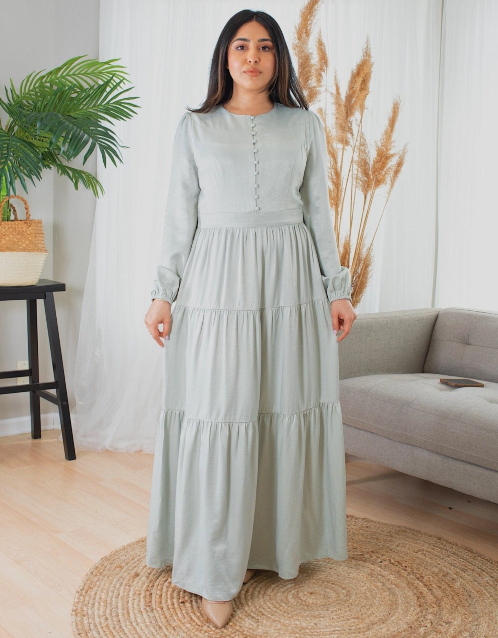 peace lily dress Green Elegant Dress: The Perfect Dress for Any Formal Occasion S