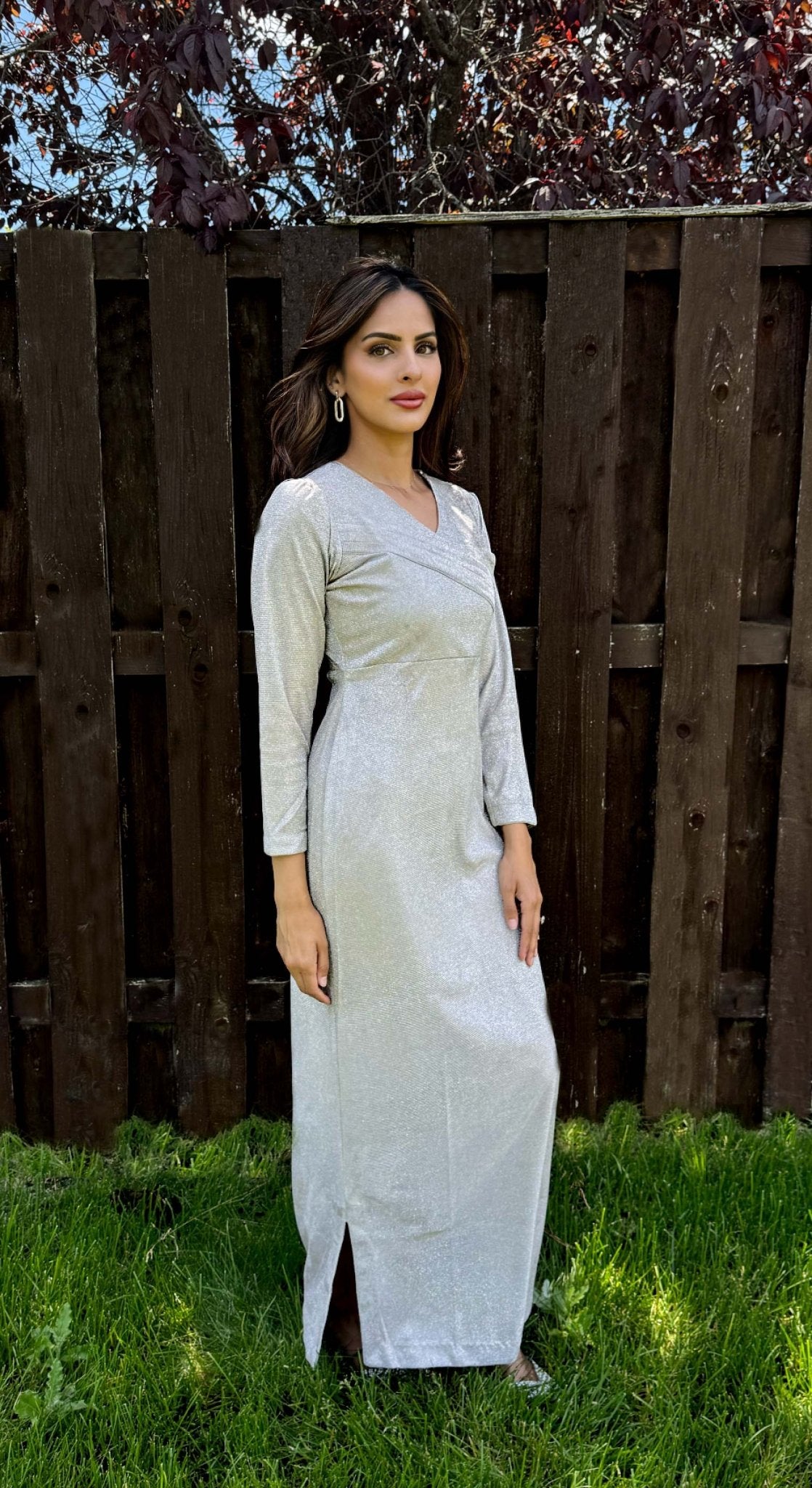 Silver Festive Jazz Dress