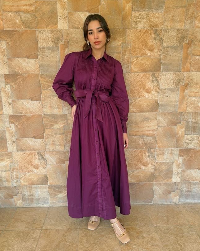 purple tie dress Tie in Regency Purple