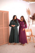 VIOLA MAXI TIE DRESS - TEAL GREEN - Peace Lily
