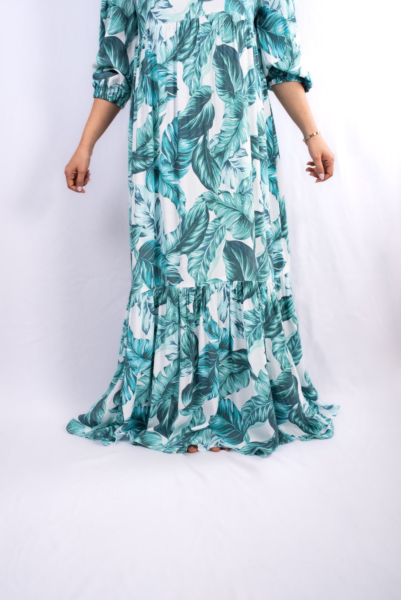 Perfect Sleeve Loose Plain, Breezy, Long Maxi Dress for Summer
