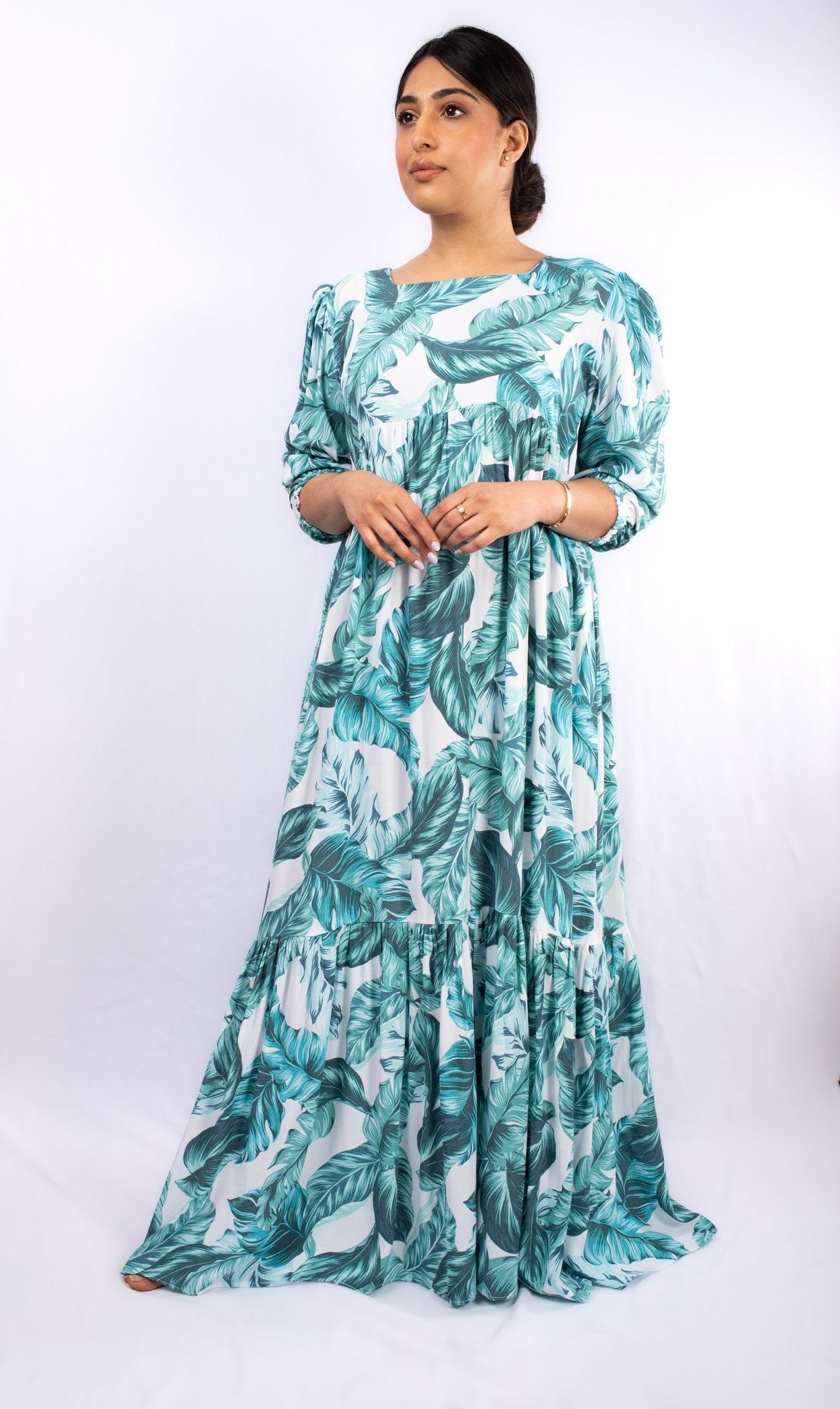 Perfect Sleeve Loose Plain, Breezy, Long Maxi Dress for Summer