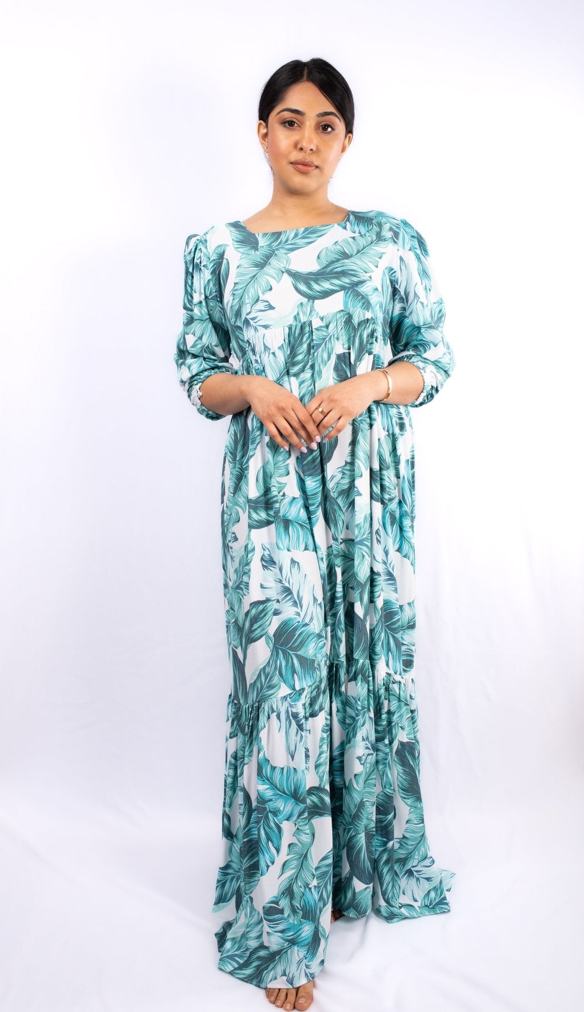 Perfect Sleeve Loose Plain, Breezy, Long Maxi Dress for Summer