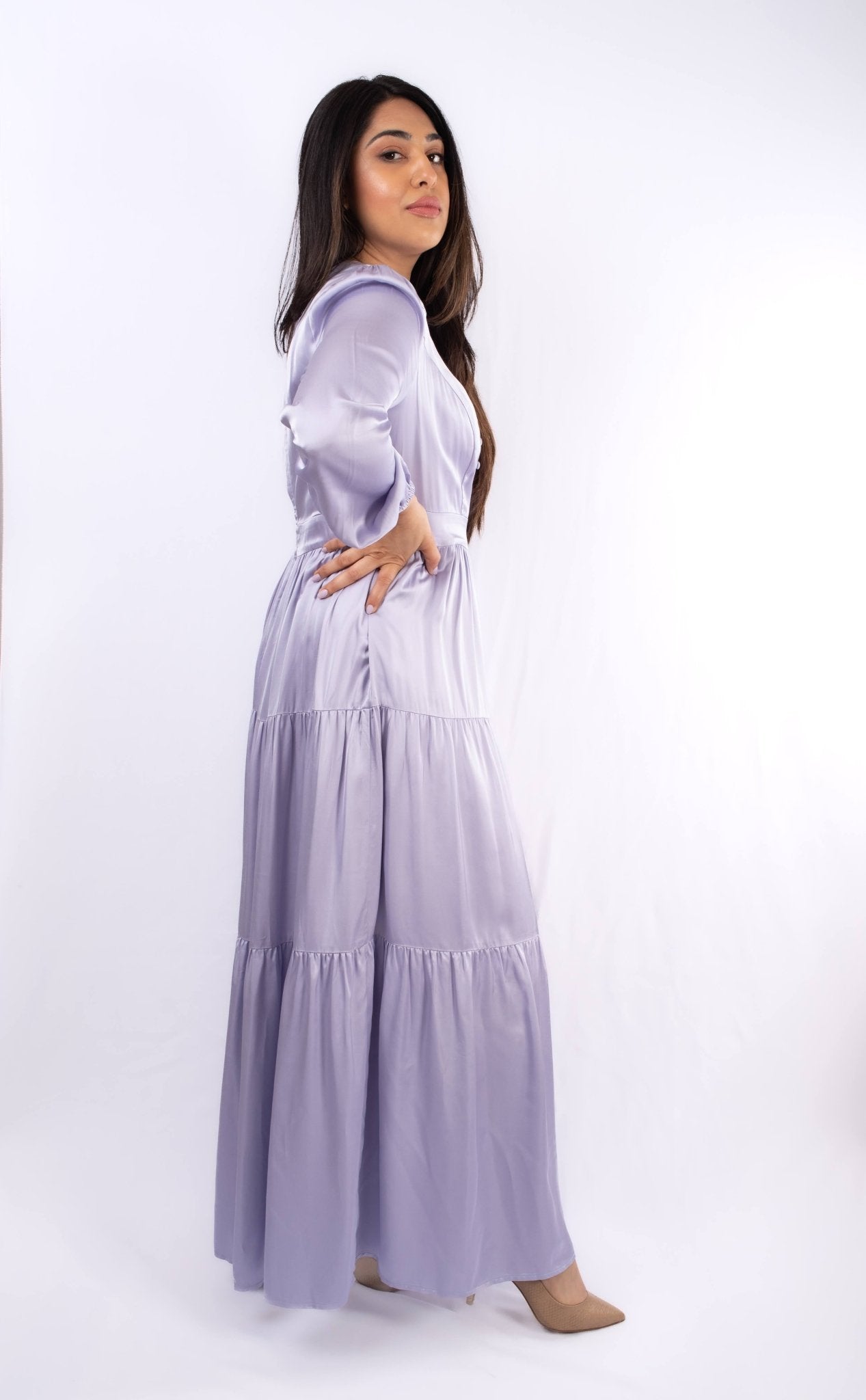 long sleeve elegant dress